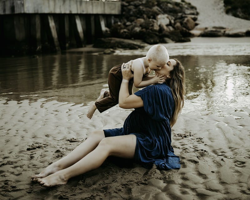 palm beach maternity with boy